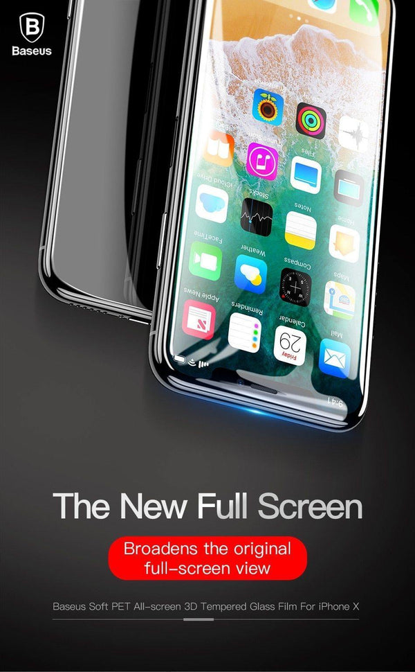 Planet Gates Transparent / For iPhone X Baseus Screen Protector For iPhone X Tempered Glass Ultra Thin Anti Blue Light Full Screen Front Cover For iPhone X Glass Film