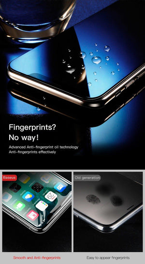 Planet Gates Transparent / For iPhone X Baseus Screen Protector For iPhone X Tempered Glass Ultra Thin Anti Blue Light Full Screen Front Cover For iPhone X Glass Film