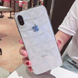 Planet Gates Transparent / For iPhone X USLION Clear Diamond Pattern Case For iPhone XR XS MAX X 8 7 6 Plus Soft TPU Phone Cover For iPhone 7 6s Plus Transparent Cases