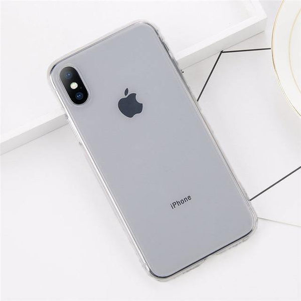 Planet Gates Transparent / For iPhone X USLION Clear TPU Silicone Case For iPhone X 8 Plus Ultra Thin Transparent Back Cover for iPhone 7 6 6S Plus Soft Phone Cases