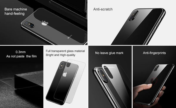 Planet Gates Transparent / For iPhone Xs 5.8 Baseus 0.3mm Back Tempered Glass For iPhone Xs Ultra Thin Transparent Protective Glass For iPhone Xs Max 2018 Back Film Cover