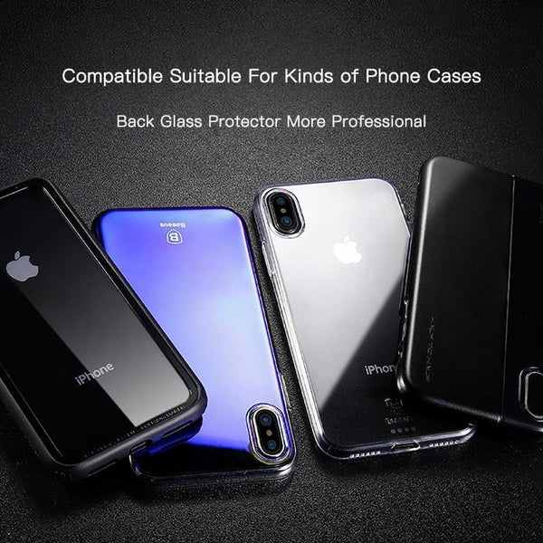 Planet Gates Transparent / For iPhone Xs 5.8 Baseus For iPhone Xs Max Glass Ultra Thin Back Glass Film For iPhone Xs Max Xs XR 2018 Protective Glass Tempered Scratch Proof