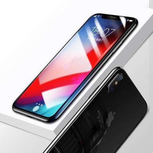 Planet Gates Transparent / For iPhone Xs 5.8 Baseus Front Glass + Back Tempered Glass For iPhone Xs Xs Max XR 2018 Protective Glass Screen Protector For iPhone Xs Xs Max