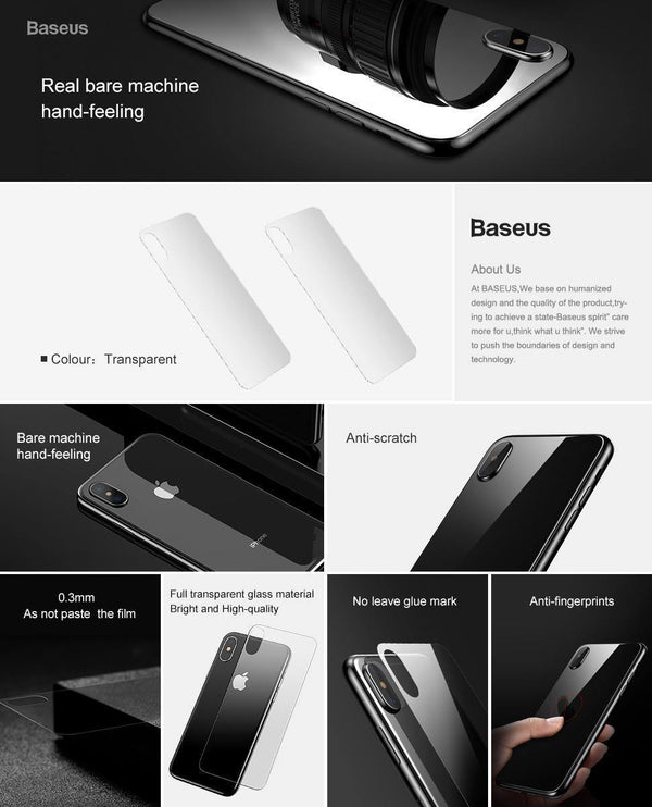 Planet Gates Transparent / For iPhone Xs Baseus Transparent Back Screen Protector For iPhone Xs Max Xsmax Tempered Glass Protective Film Toughened Glass For iPhoneXs Max