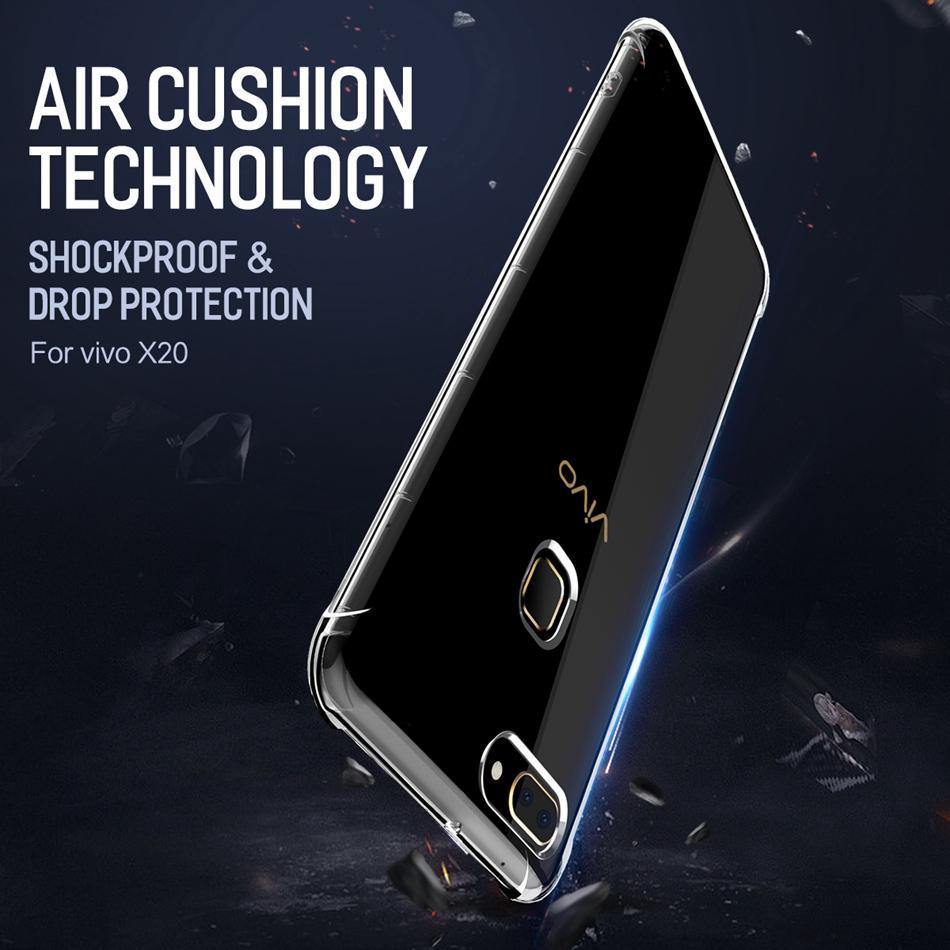 Planet Gates Transparent Heavy Duty Protection Silicone Case For Vivo X20, ROCK Anti Knock Phone Case for Vivo X20 TPU Cover Case For Vivo X20