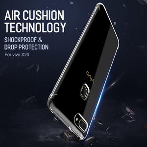 Planet Gates Transparent Heavy Duty Protection Silicone Case For Vivo X20, ROCK Anti Knock Phone Case for Vivo X20 TPU Cover Case For Vivo X20
