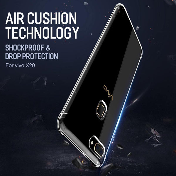 Planet Gates Transparent Heavy Duty Protection Silicone Case For Vivo X20, ROCK Anti Knock Phone Case for Vivo X20 TPU Cover Case For Vivo X20
