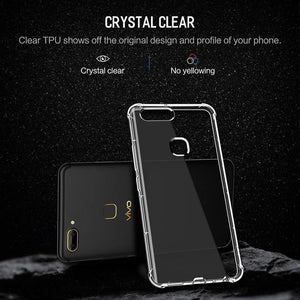 Planet Gates Transparent Heavy Duty Protection Silicone Case For Vivo X20, ROCK Anti Knock Phone Case for Vivo X20 TPU Cover Case For Vivo X20