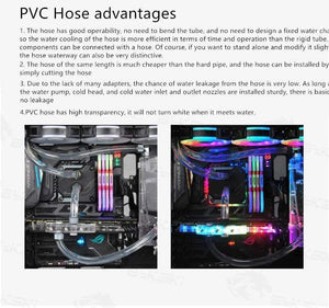 Planet Gates Transparent Hose Material PVG Soft Tubing 10X13MM,10X16MM,13X19MM