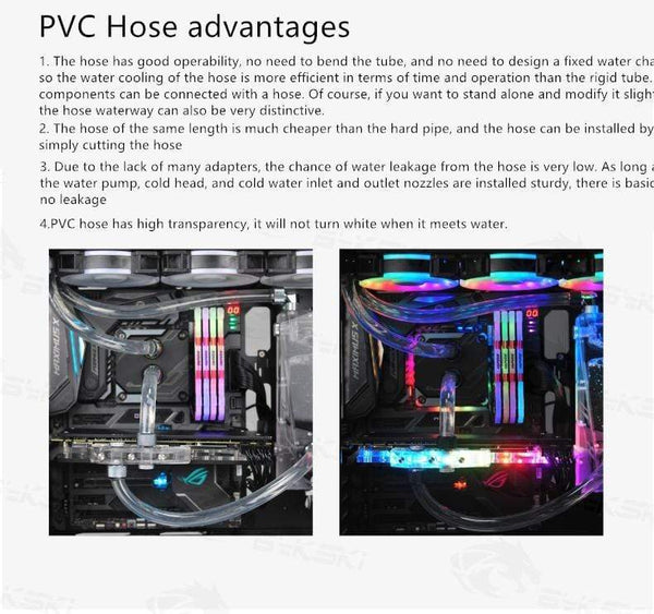 Planet Gates Transparent Hose Material PVG Soft Tubing 10X13MM,10X16MM,13X19MM