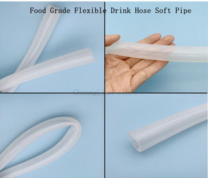 Planet Gates Transparent Multi Size Silicone Tubing Various Uses Food Grade Flexible Drink Hose Soft Pipe Nontoxic Environmental Clear