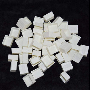 Planet Gates Transparent Pan 100 Half Pans for Watercolor Pigment Plastic Empty Pans or Art Painting Palette Supplies Transparent Pan and White Pan