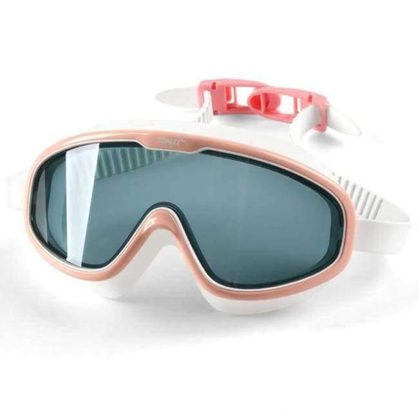 Planet Gates Transparent Pink / China Swimming Goggles  Whole Shaped Lens Comfortable Silicone Large Frame Swimming Glasses for Men Women Adult