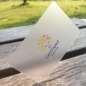 Planet Gates transparent PVC Plastic Transparent Business Cards Fine Frosted Customized 0.38mm visting cards High Quality free shipping