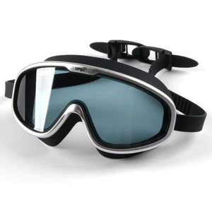 Planet Gates Transparent Silver / China Swimming Goggles  Whole Shaped Lens Comfortable Silicone Large Frame Swimming Glasses for Men Women Adult