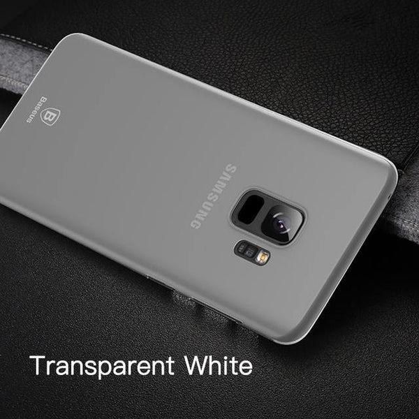 Planet Gates Transparent White / For Galaxy Note 8 Baseus Luxury Phone Case For Samsung Galaxy S9 S8 Plus Note 8 Ultra Thin Slim Cover For Galaxy S9 S8 Note8 Coque Funda Capinhas