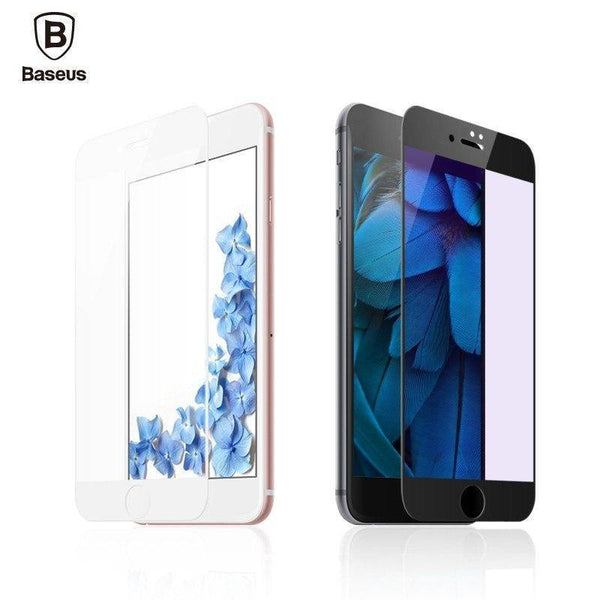 Planet Gates Transparent White / For iPhone 7 8 Baseus 0.2mm Full Screen Tempered Glass For iPhone 8 7 Screen Protector Front Glass For iPhone 7 Plus 8 Plus Protective Glass