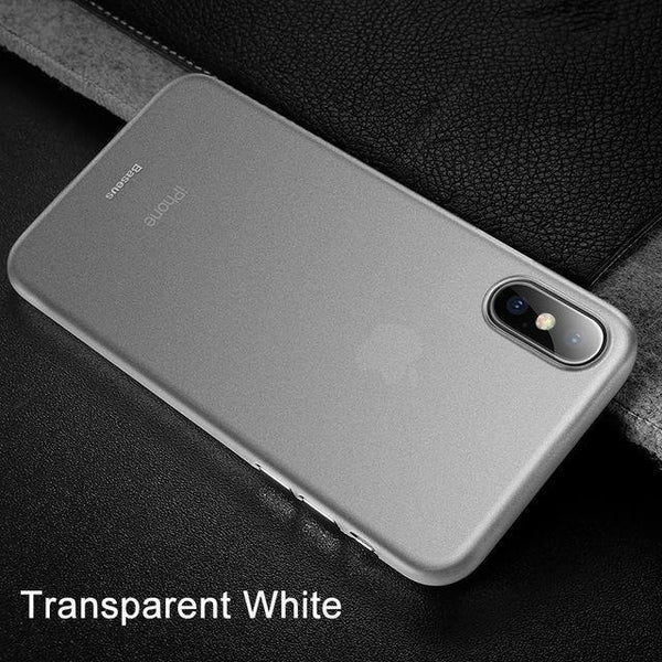 Planet Gates Transparent White / For iPhone XS Phone Case For iPhone Xs Max Xr X S R Xsmax Coque Baseus Ultra Thin Slim Frosted Cover For iPhonexs Max Case For iPhonex Fundas