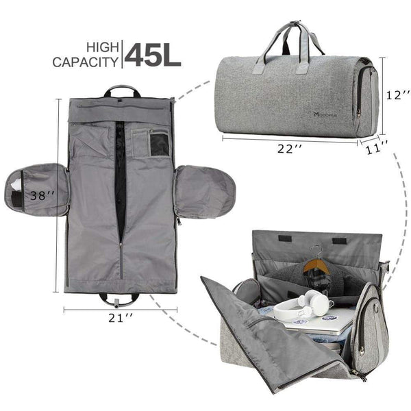 Planet Gates Travel Garment Bag with Shoulder Strap Duffel Bag Carry on Hanging Suitcase Clothing Business Bag Multiple Pockets