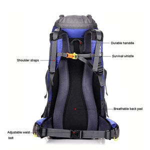 Planet Gates Travel Hiking Backpack 50L, Sports Bag For Women Men, Outdoor Camping Climbing Bag, Mountaineering Rucksack