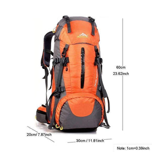 Planet Gates Travel Hiking Backpack 50L, Sports Bag For Women Men, Outdoor Camping Climbing Bag, Mountaineering Rucksack