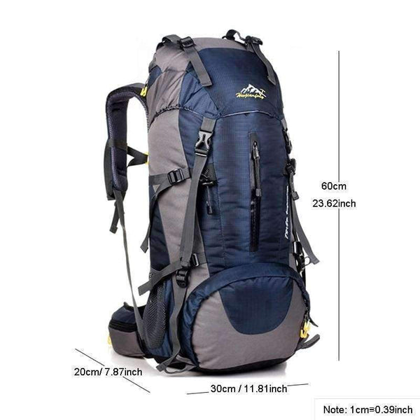Planet Gates Travel Hiking Backpack 50L, Sports Bag For Women Men, Outdoor Camping Climbing Bag, Mountaineering Rucksack