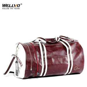 Planet Gates Travel Luggage Bag with Independent Shoes Storage Women Fitness Bag PU Leather Printing Basketball Training Bag XA253WC