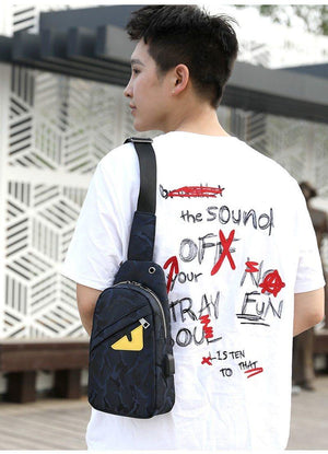 Planet Gates Travel Male Chest Bag Men's Messenger Bag Multi-function Waterproof Shoulder Bags