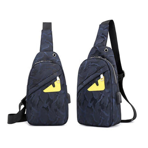 Planet Gates Travel Male Chest Bag Men's Messenger Bag Multi-function Waterproof Shoulder Bags