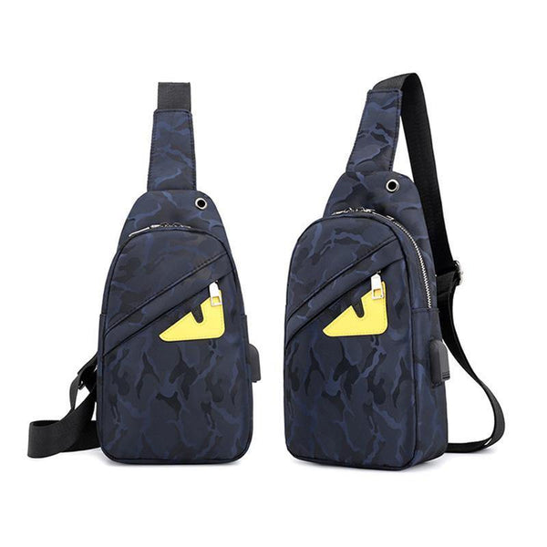 Planet Gates Travel Male Chest Bag Men's Messenger Bag Multi-function Waterproof Shoulder Bags