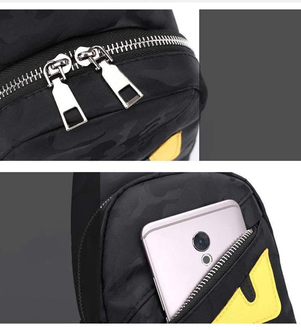 Planet Gates Travel Male Chest Bag Men's Messenger Bag Multi-function Waterproof Shoulder Bags