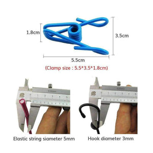 Planet Gates Travel Stretchy Clothesline Outdoor Camping Windproof Clothes Line With 12 Clamp Clips Hooks Camp Equipment Tool