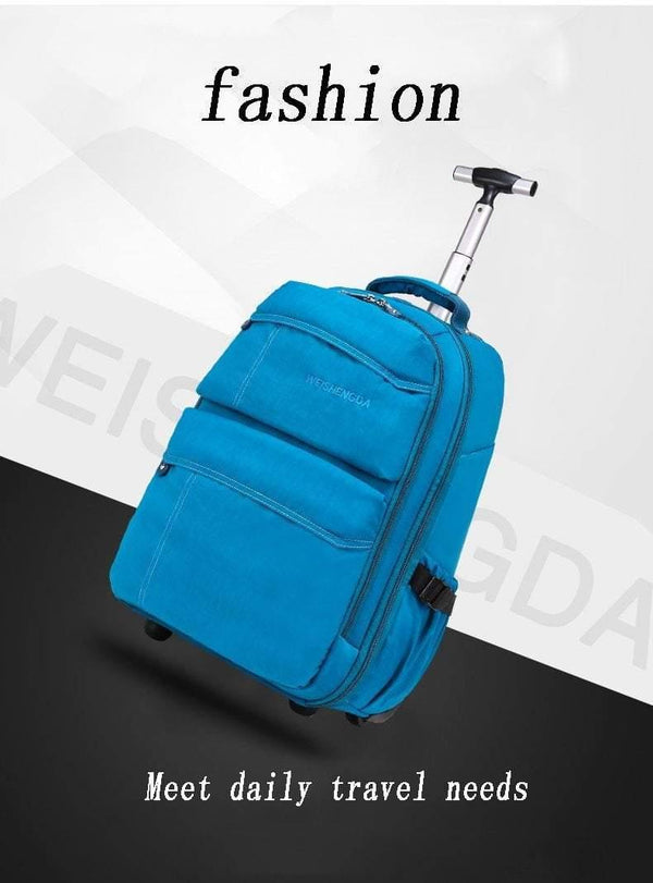 Planet Gates Travel Trolley Bags Women's Trolley Bag Multifunctional Trolley Backpack Travel Suitcase Board Chassis