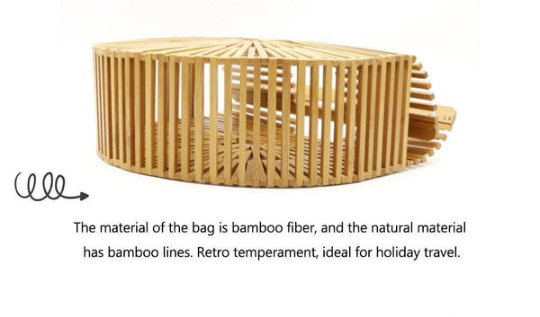 Planet Gates Travel Vacation Totes Bamboo Handbag For Ladies Women Handbag Female Handmade Woven Straw Beach Bag Summer Women's Purse