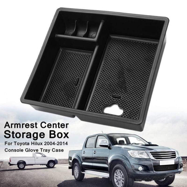 Planet Gates Tray Armrest Center Storage Box For Toyota Hilux 2004-2014 Interior Accessories Car-styling
