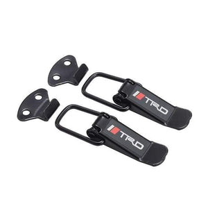 Planet Gates TRD 2PCS Security Hook Lock Clip Kit Car Quick Release Bumper Buckle Fasteners Trunk Front Rear Fender Bumper Hatch Buckle Fastener