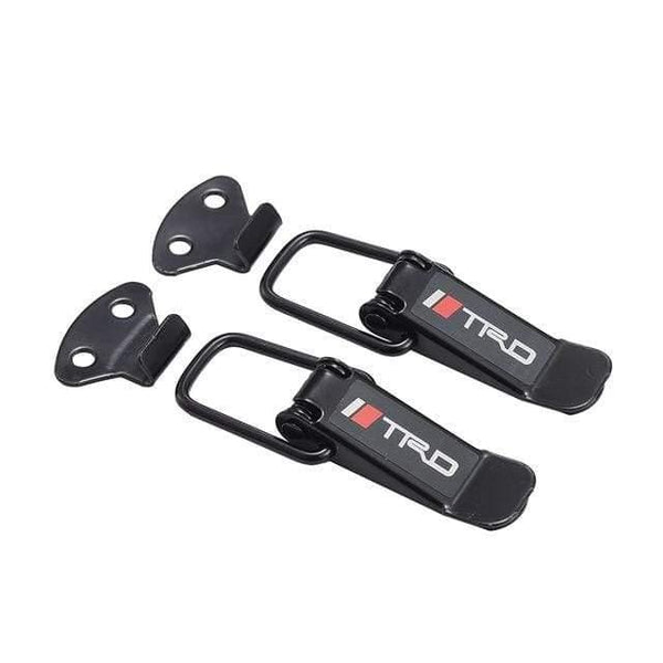 Planet Gates TRD 2PCS Security Hook Lock Clip Kit Car Quick Release Bumper Buckle Fasteners Trunk Front Rear Fender Bumper Hatch Buckle Fastener
