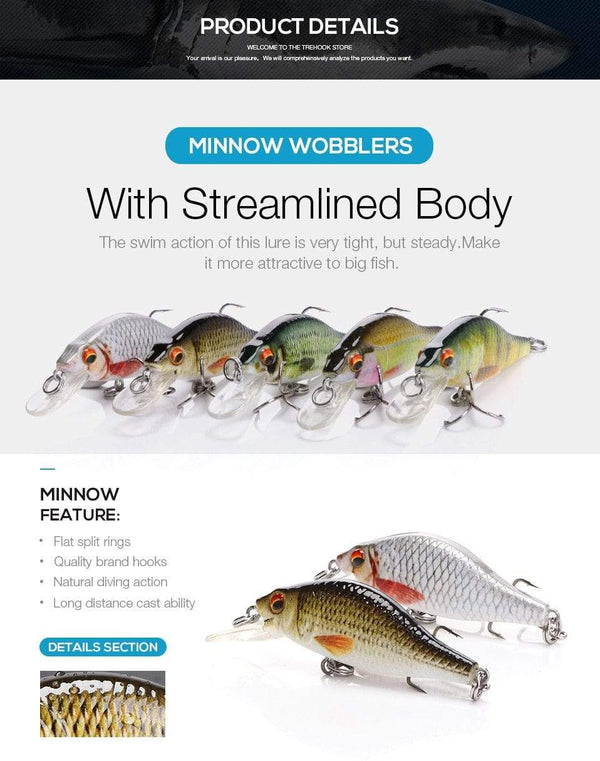 Planet Gates TREHOOK 4g/11g/22g Black Minnow Wobblers Pike Fishing Lure Artificial Bait Hard Swimbait Mini Crankbaits Fishing Tackle Lures