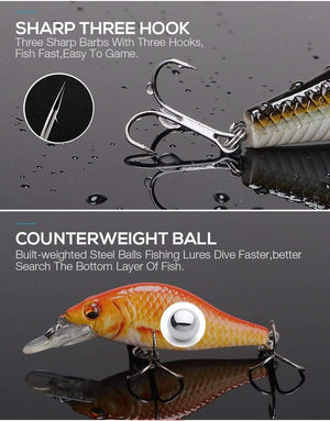 Planet Gates TREHOOK 4g/11g/22g Black Minnow Wobblers Pike Fishing Lure Artificial Bait Hard Swimbait Mini Crankbaits Fishing Tackle Lures