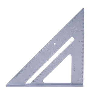 Triangle Ruler 7/12 inch Square Triangle Angle Protractor Measuring Tool Woodworking Gauges Protractors Trammel Aluminum Alloy