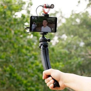 Planet Gates Tripod with Clip Flexible Desktop Tripod Octopus Style Selfie Stick Stand Holder for Gopro Camera / SLR / DV iphone Samsung phone