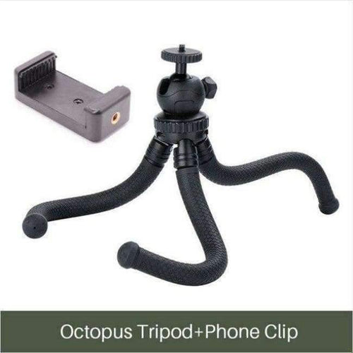 Planet Gates Tripod with Clip Flexible Desktop Tripod Octopus Style Selfie Stick Stand Holder for Gopro Camera / SLR / DV iphone Samsung phone