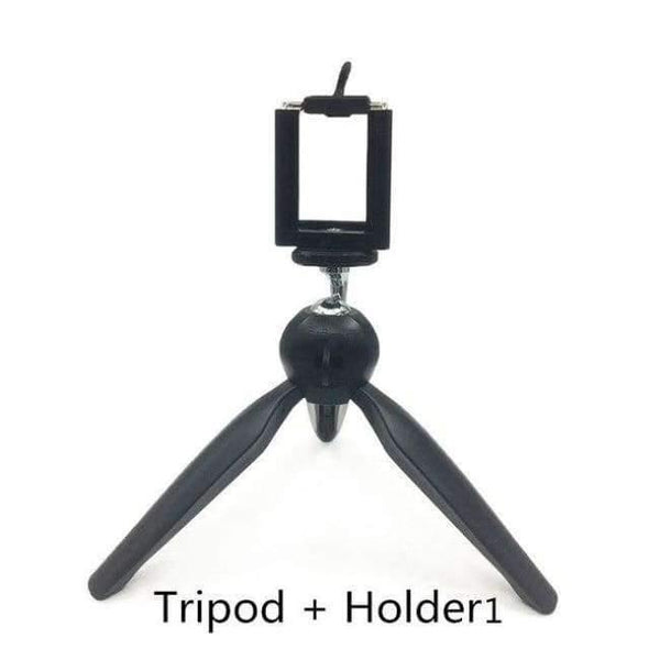 Planet Gates Tripod with holder1 Tripod with Holder Mount / Selfie Portable Camera Tabletop Travel Tripod for iPhone 7 Plus Sony Samsung Mobile Phone