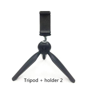 Planet Gates Tripod with holder2 Tripod with Holder Mount / Selfie Portable Camera Tabletop Travel Tripod for iPhone 7 Plus Sony Samsung Mobile Phone