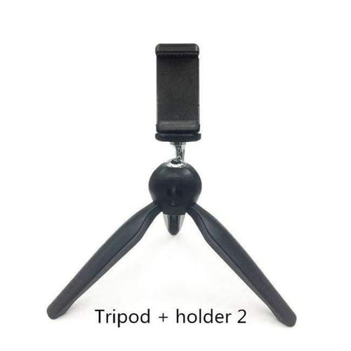 Planet Gates Tripod with holder2 Tripod with Holder Mount / Selfie Portable Camera Tabletop Travel Tripod for iPhone 7 Plus Sony Samsung Mobile Phone