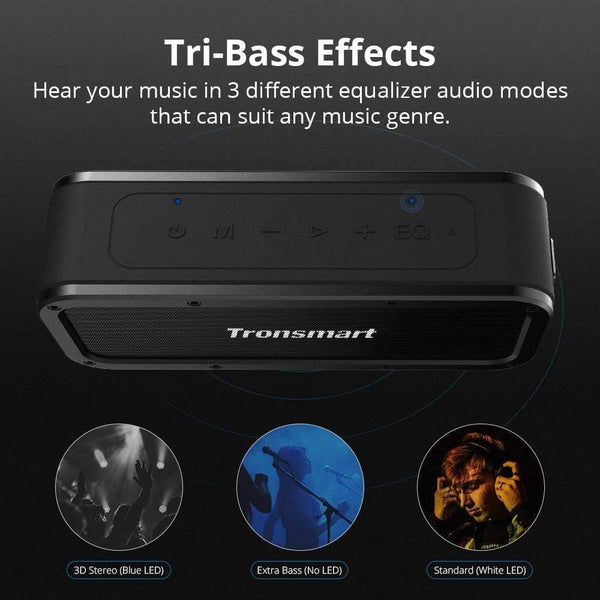 Planet Gates Tronsmart Force Bluetooth Speaker Bluetooth 5.0 Portable Speaker IPX7 Waterproof 40W Speakers 15H Playtime With Voice Assistant