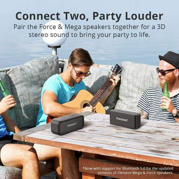 Planet Gates Tronsmart Force Bluetooth Speaker Bluetooth 5.0 Portable Speaker IPX7 Waterproof 40W Speakers 15H Playtime With Voice Assistant