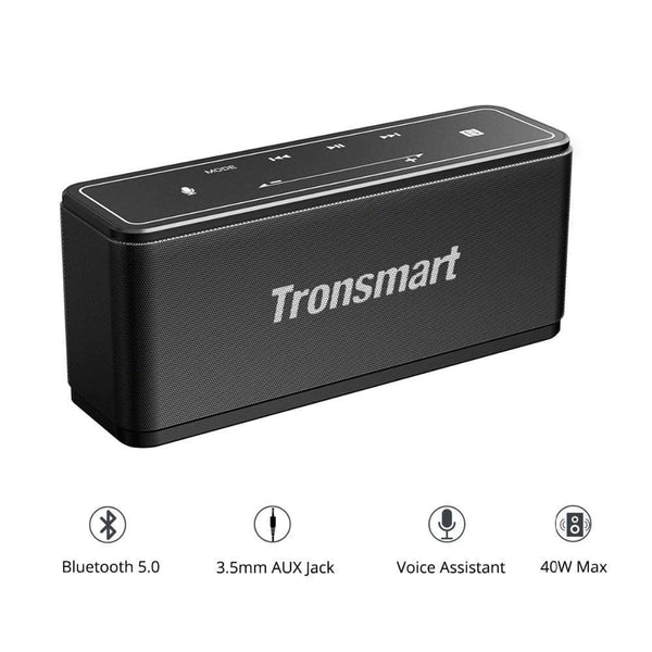 Planet Gates Tronsmart Mega Bluetooth 5.0 Speaker Portable Speaker 40W Colums Touch Control Soundbar support Voice Assistant,NFC,MicroSD