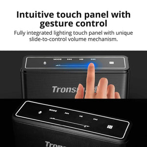 Planet Gates Tronsmart Mega Bluetooth 5.0 Speaker Portable Speaker 40W Colums Touch Control Soundbar support Voice Assistant,NFC,MicroSD