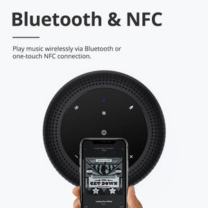 Planet Gates Tronsmart T6 Max Bluetooth Speaker 60W Home Theater Speakers TWS Bluetooth Column With Voice Assistant, IPX5, NFC, 20H Play Time (Black)